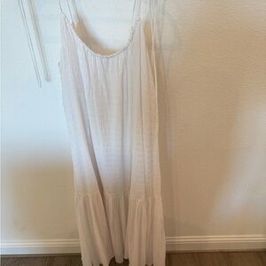 White Sleeveless Maxi Dress